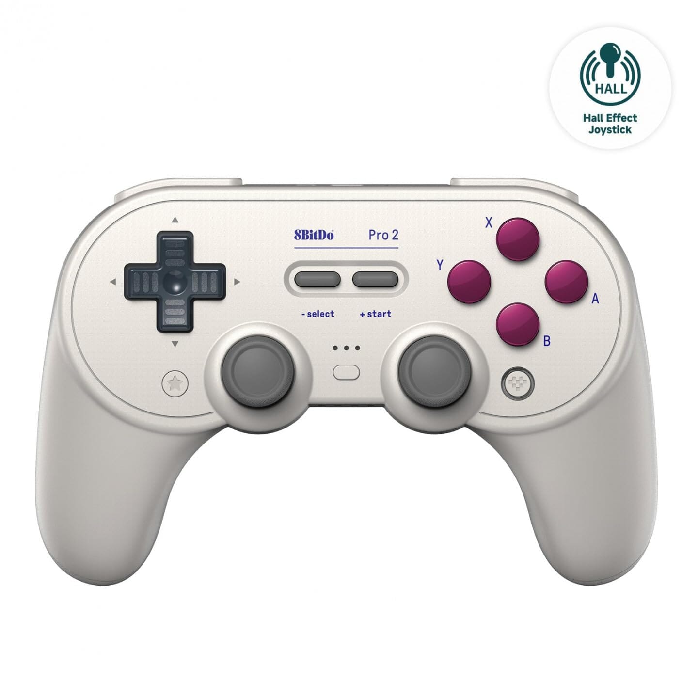 8Bitdo Pro 2 Bluetooth Controller For Switch/Switch 2, PC, Android, and Steam Deck - Hall Effect - G Classic Joystick Controllers 8Bitdo