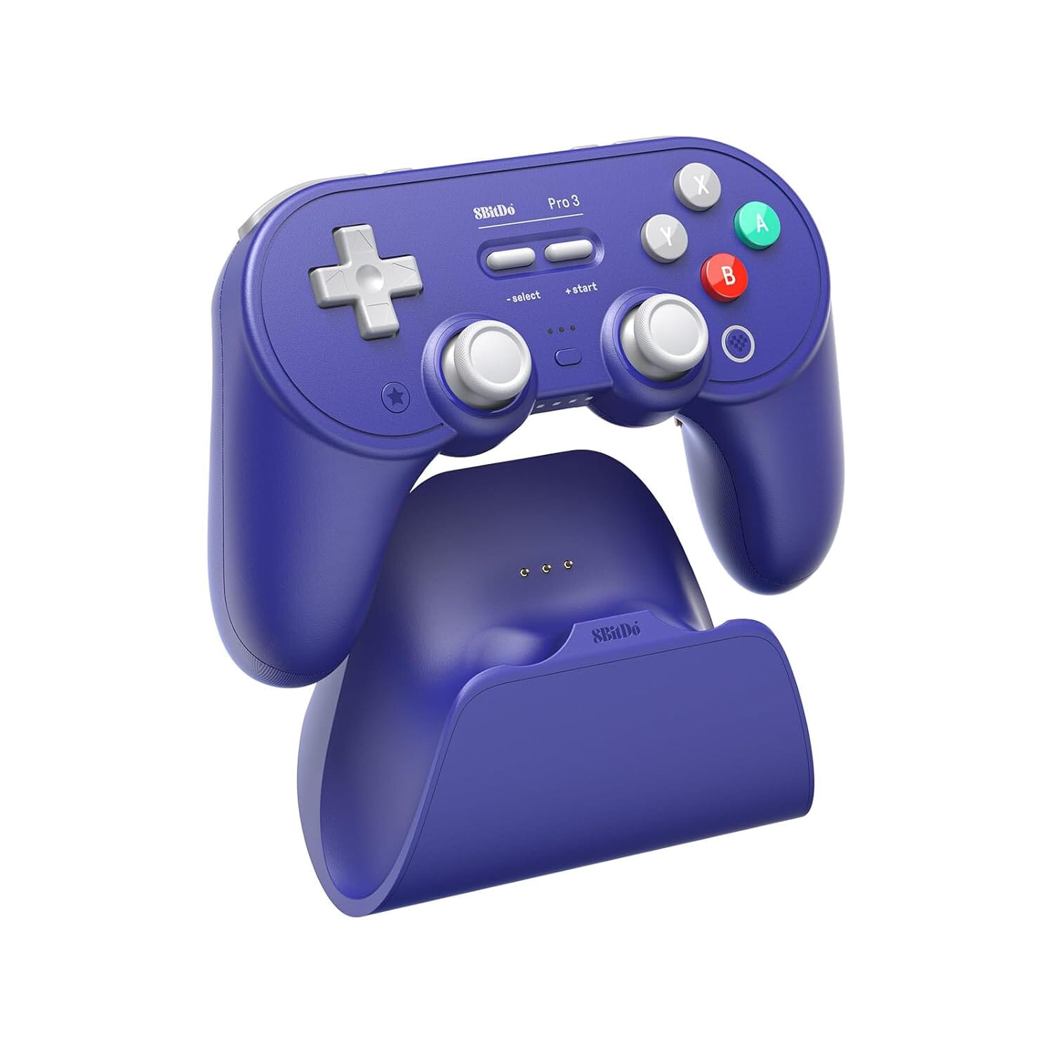 8BitDo Pro 3 Bluetooth Controller for Switch/Switch 2, Windows, Apple, SteamOS, Android – TMR Joysticks - Purple Joystick Controllers 8Bitdo
