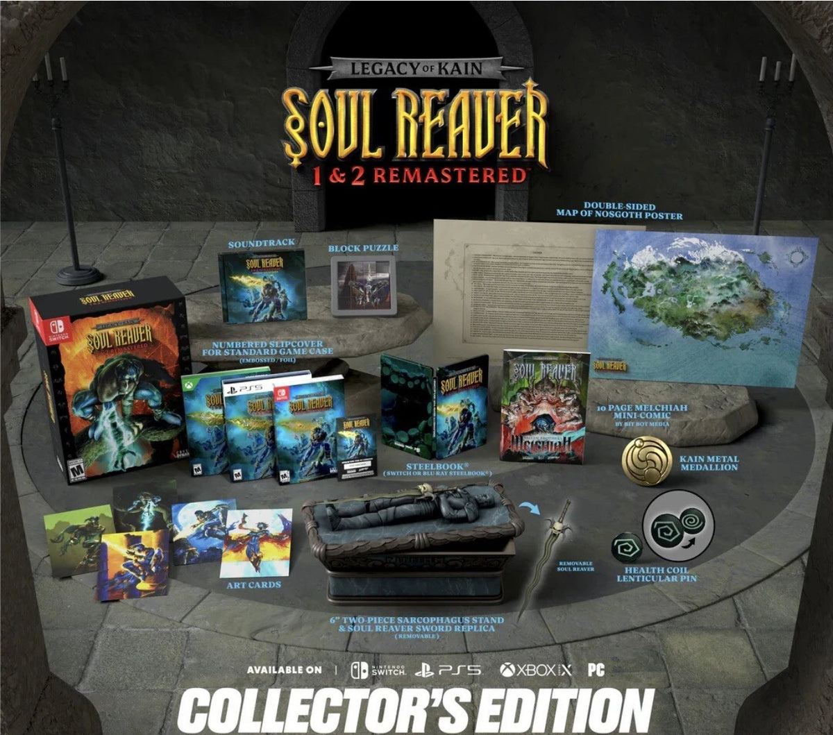 Legacy of Kain Soul Reaver 1&2 Remastered Collectors Edition (R1) - PS5