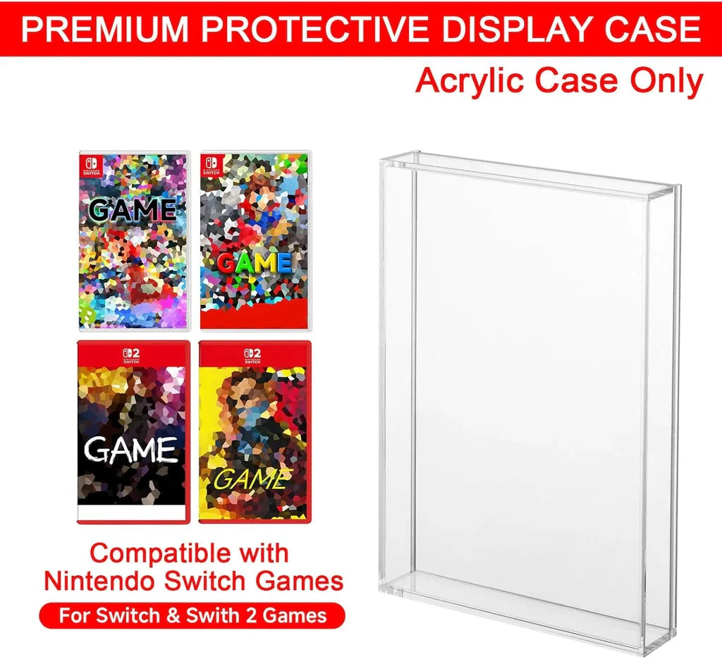 Acrylic Protective Case For Switch and Switch 2 Games (Case Only) Video Game Console Accessories Retro Games
