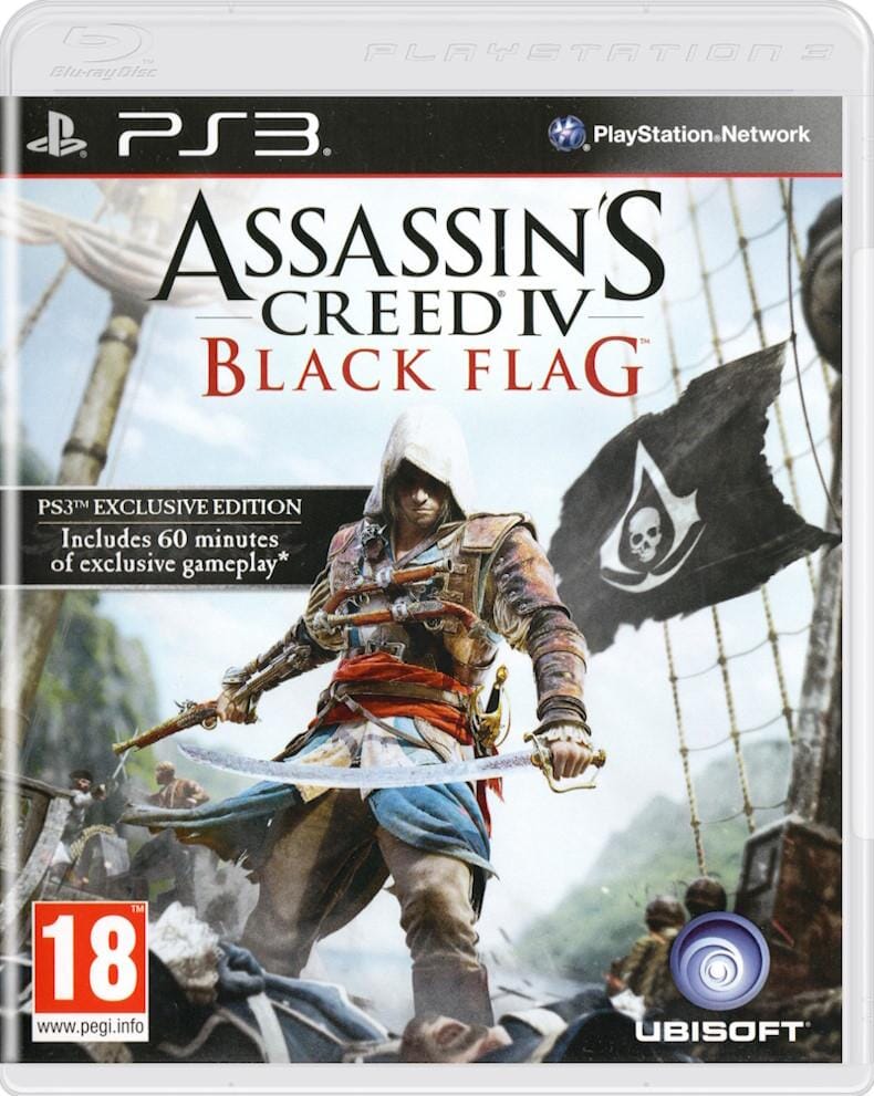 Assassin's Creed IV Black Flag (R2) (Complete In Box- Good condition) - PS3 Video Game Software Ubisoft