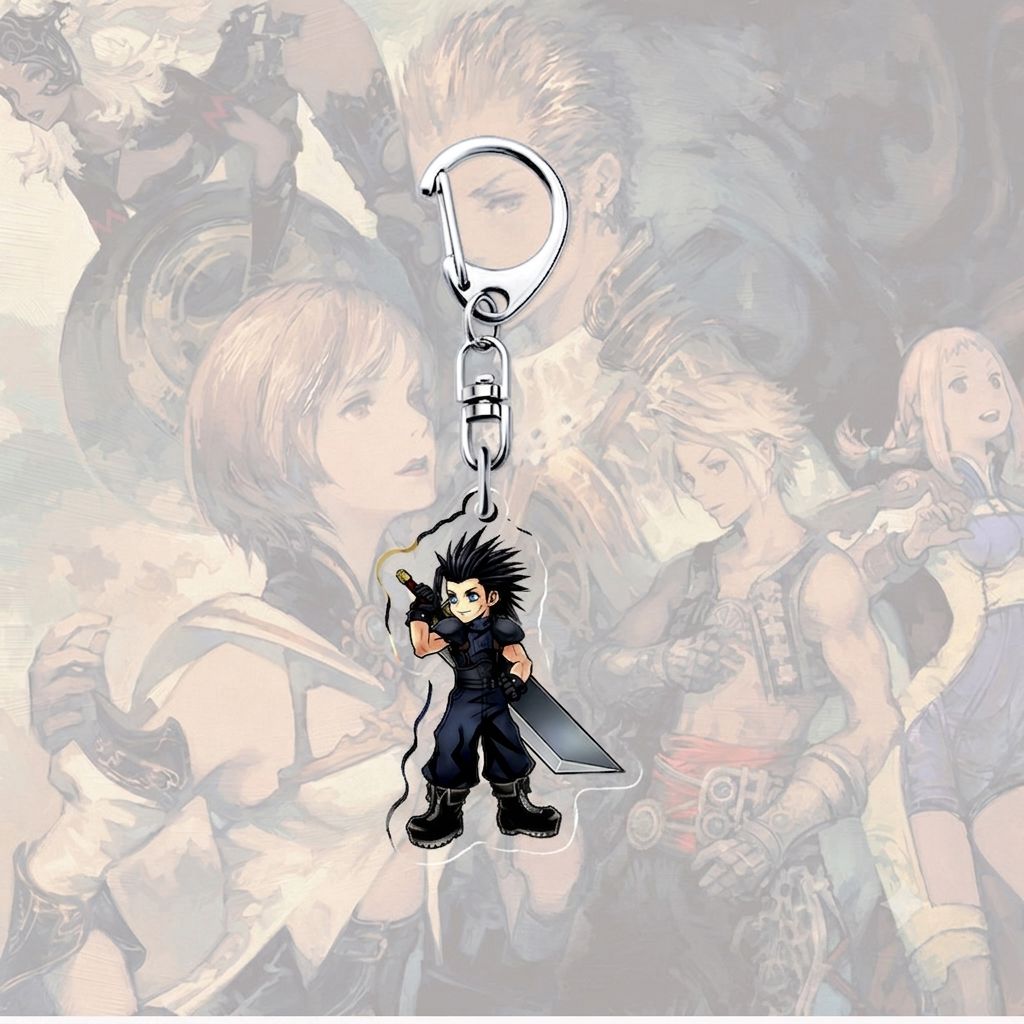 Final Fantasy VII Zack Fair Acrylic Keychain Accessories Retro Games