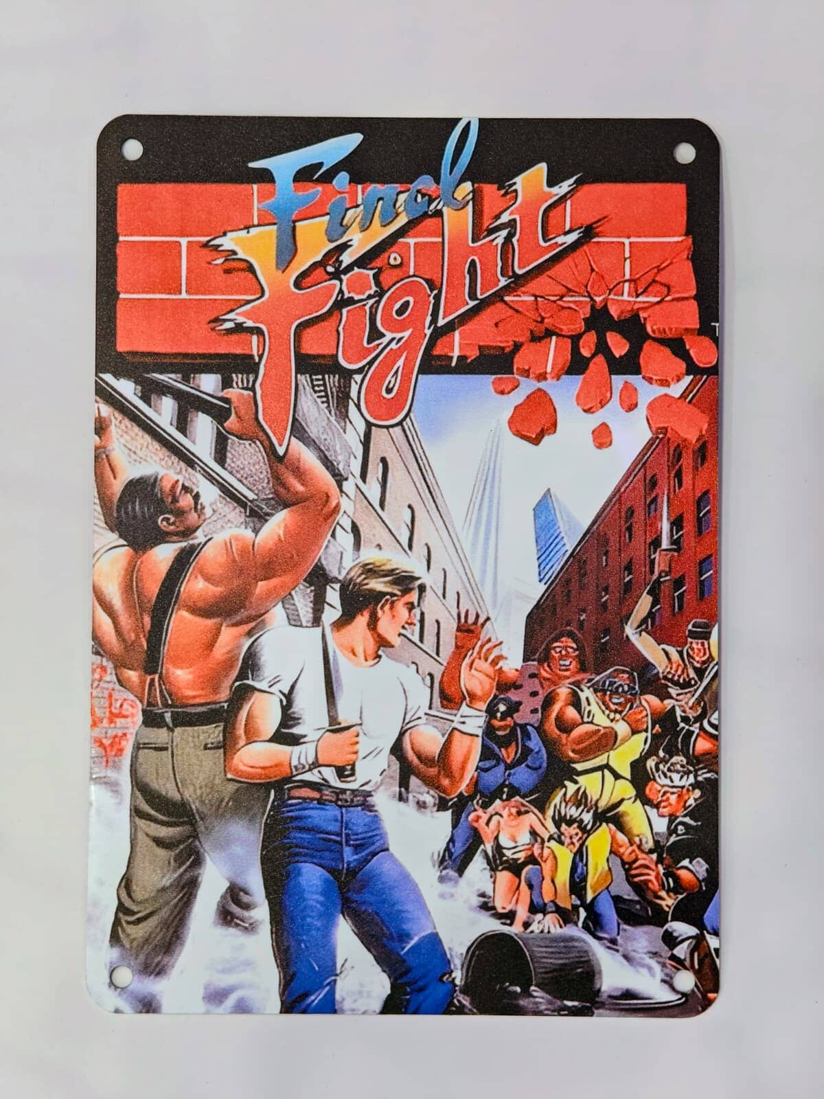 Final Fight Arcade Video Game Metal Poster (14X20 CM) Posters Retro Games
