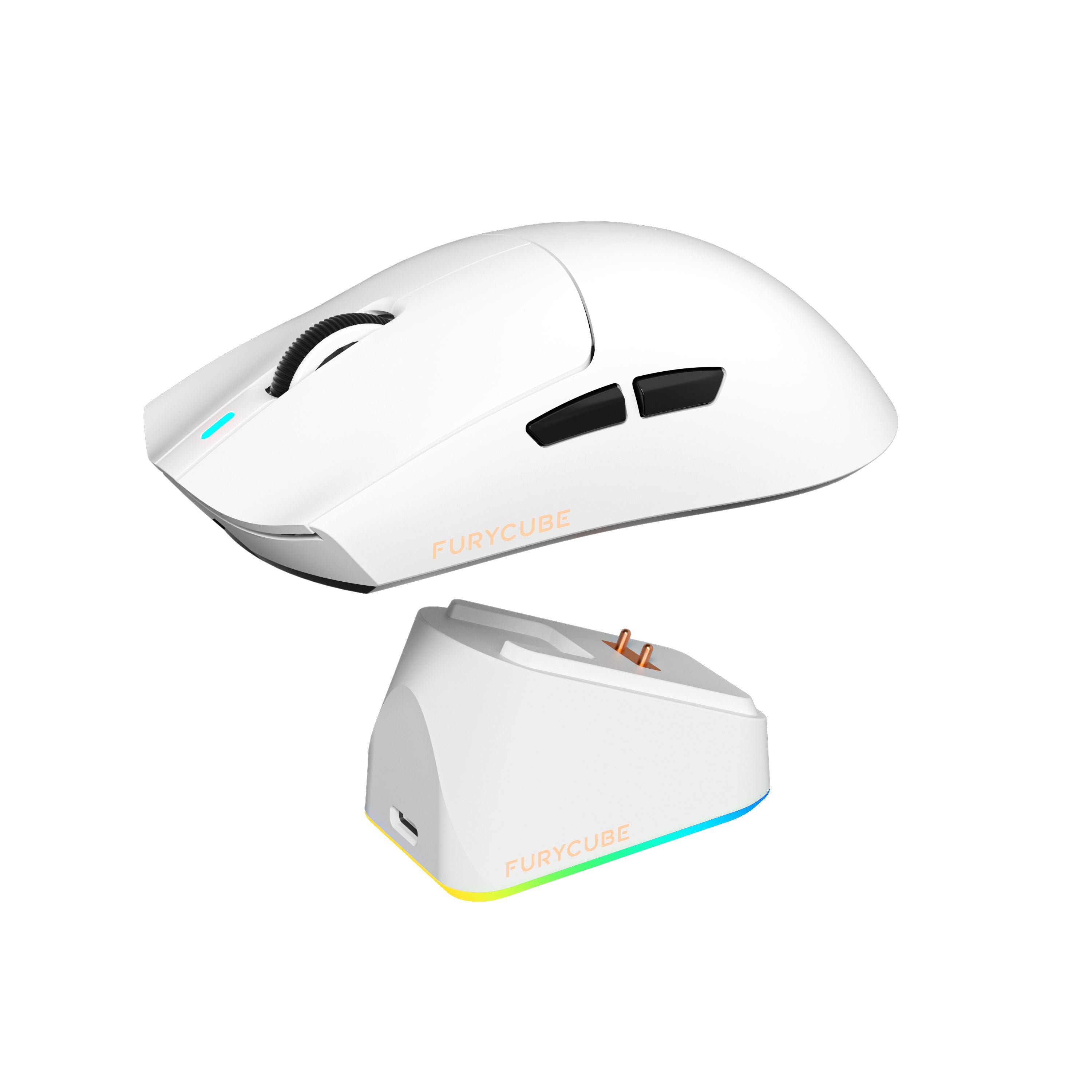 FURYCUBE G16 Pro Tri-Mode Wireless Gaming Mouse - White Mice FURYCUBE