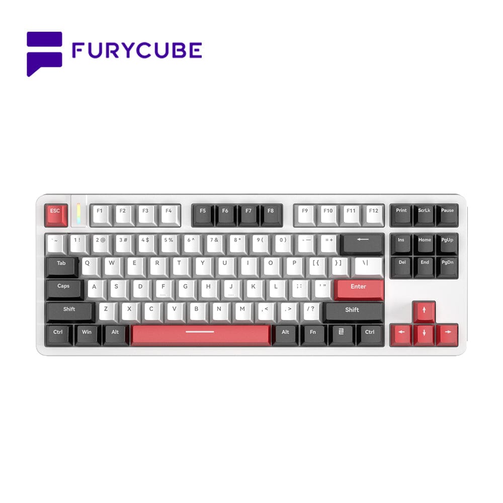 FURYCUBE G87 87-Key TKL Gasket Mechanical Keyboard - RGB Backlight Keyboards FURYCUBE