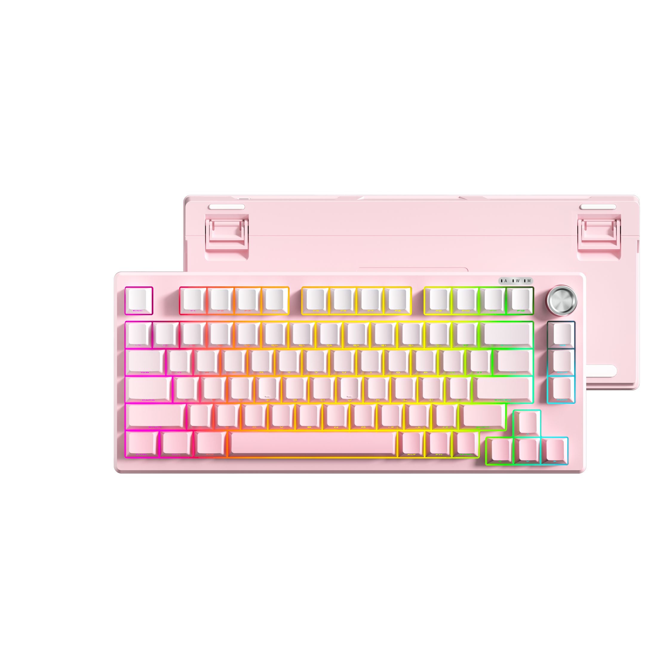 FURYCUBE IP75 75% Wired Membrane Keyboard - RGB Backlight - Gradient Pink Keyboards FURYCUBE