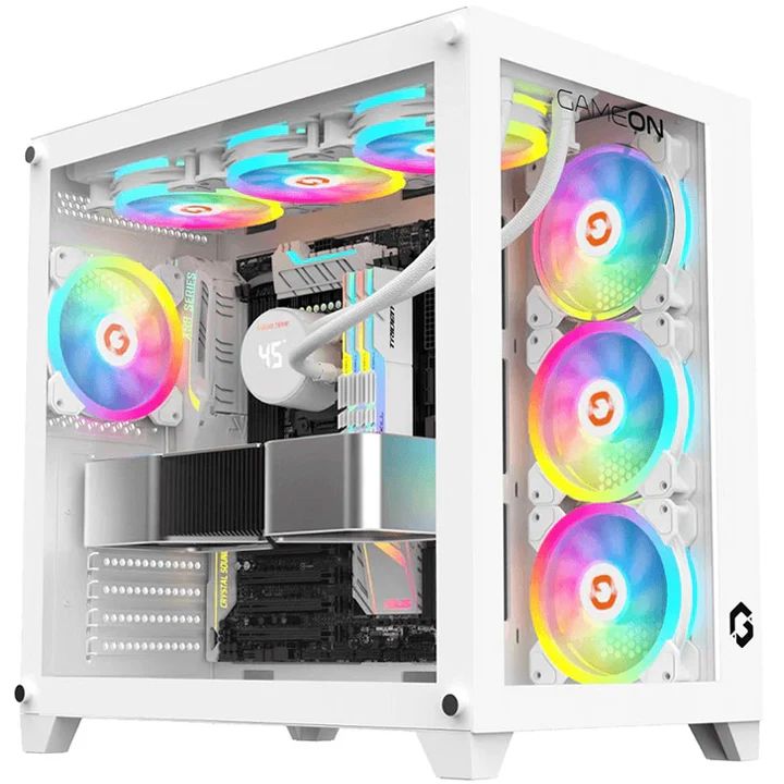 كمبيوتر ألعاب Intel Core i5-12400F، RTX 3050، ذاكرة وصول عشوائي (RAM) سعة 16 جيجابايت