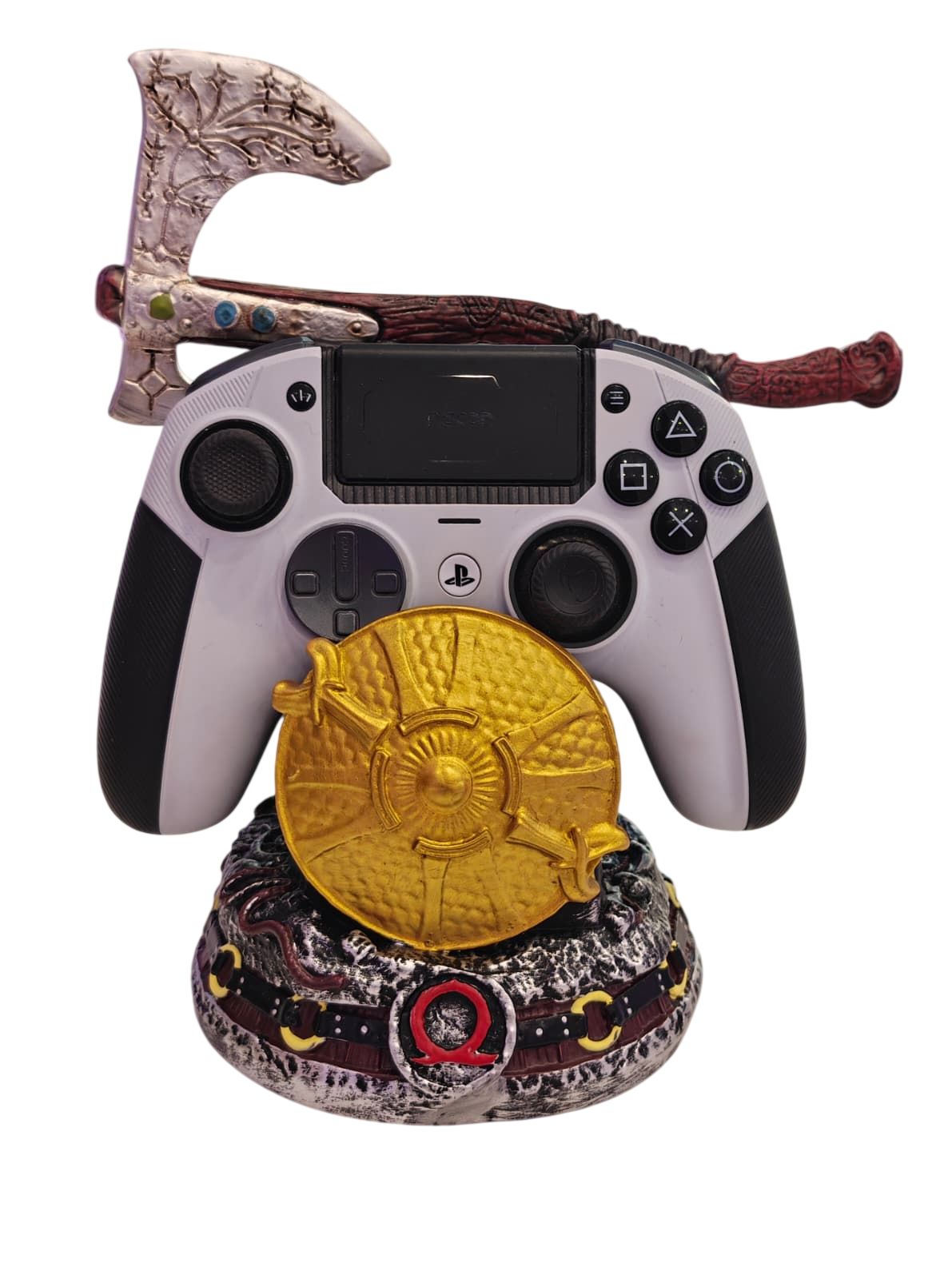 God of War "Guardian Shield with Leviathan Axe" Controller Stand #2 Game Controller Accessories Retro Games