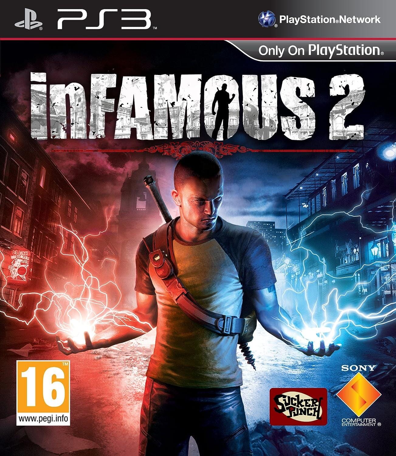 inFAMOUS 2 (R2) (Complete In Box- Like New) - PS3 Video Game Software Sony
