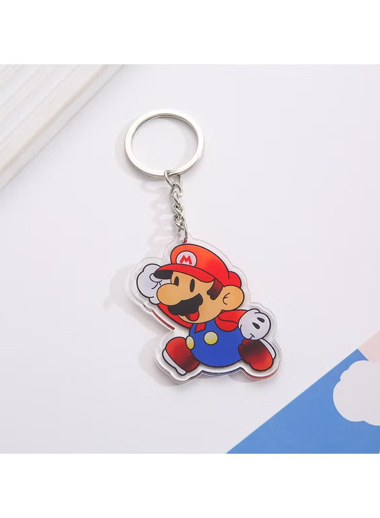 Mario (Super Mario Bros.) - Acrylic Keychain Keychains Retro Games