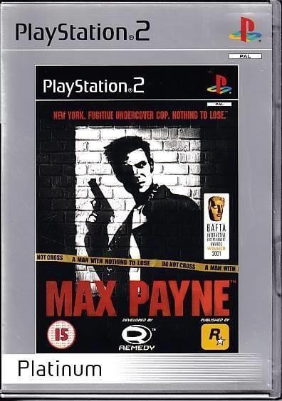 Max Payne (Platinum) (R2) (Complete In Box- Like New) - PS2 Video Game Software Rockstar