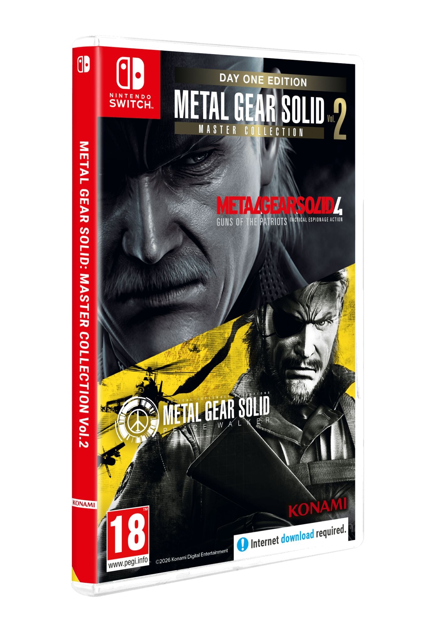 Metal Gear Solid Master Collection Vol.2 (Day One Edition) (R2) - Nintendo Switch Video Game Software Konami