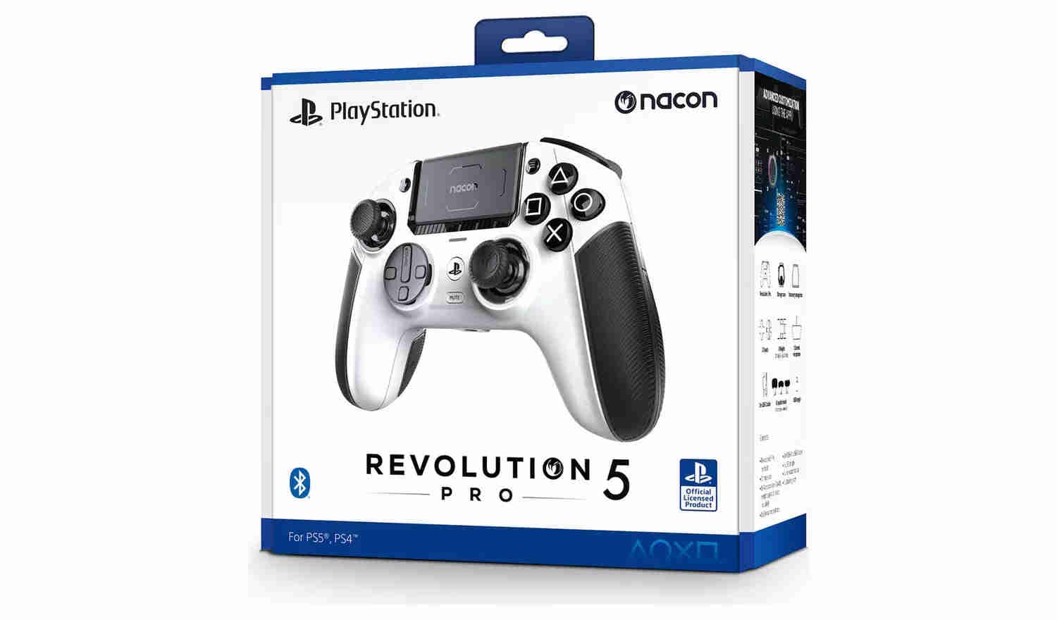 Nacon Revolution 5 PRO Controller For PS5, PS4 & PC - White Game Controllers Nacon