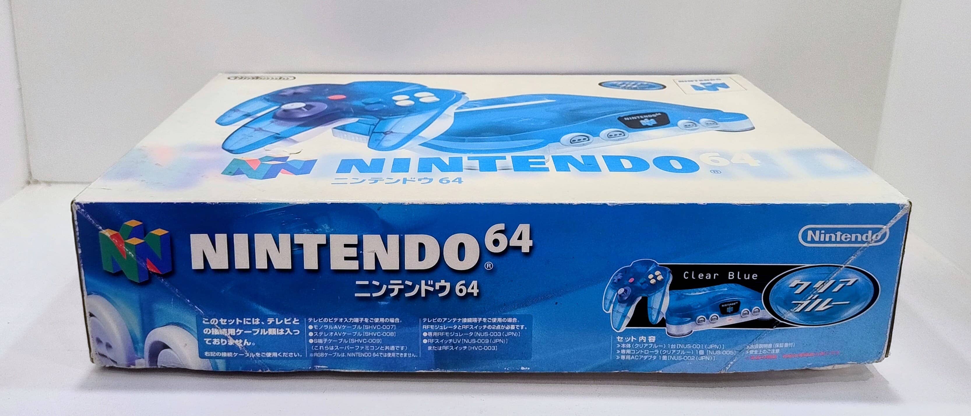 Nintendo 64 Console (Ntsc/J) (Used- Boxed) - Clear Blue Video Game Consoles Nintendo