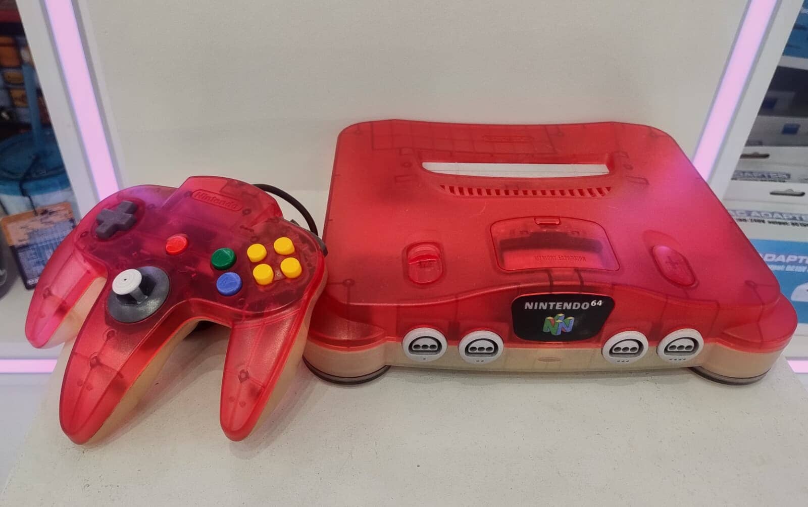 Nintendo 64 Console Watermelon Red (R3) (Used) Video Game Consoles Nintendo