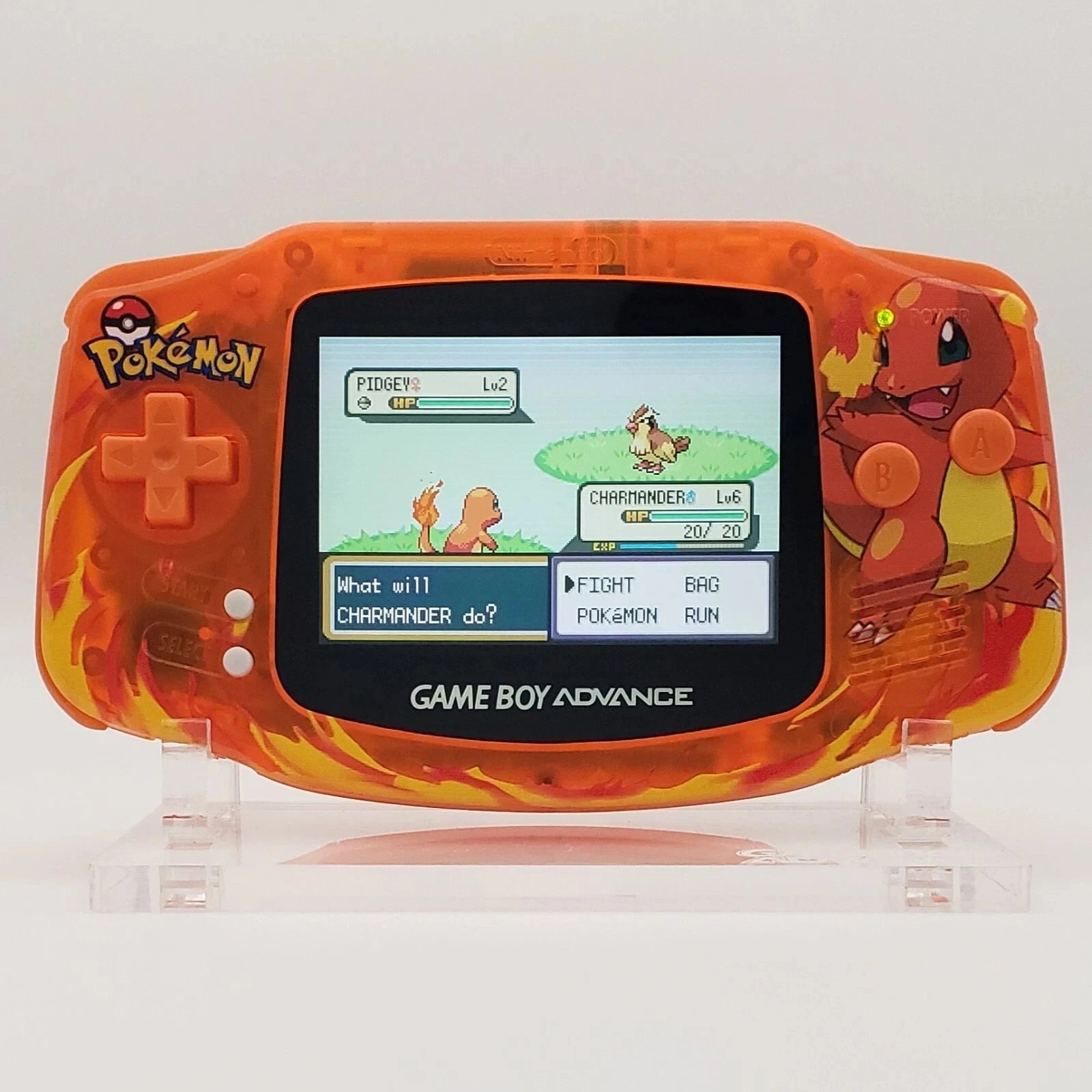 Nintendo Game Boy Advance IPS Console (Refurbished) - Pokémon Charmander Edition Video Game Consoles Nintendo