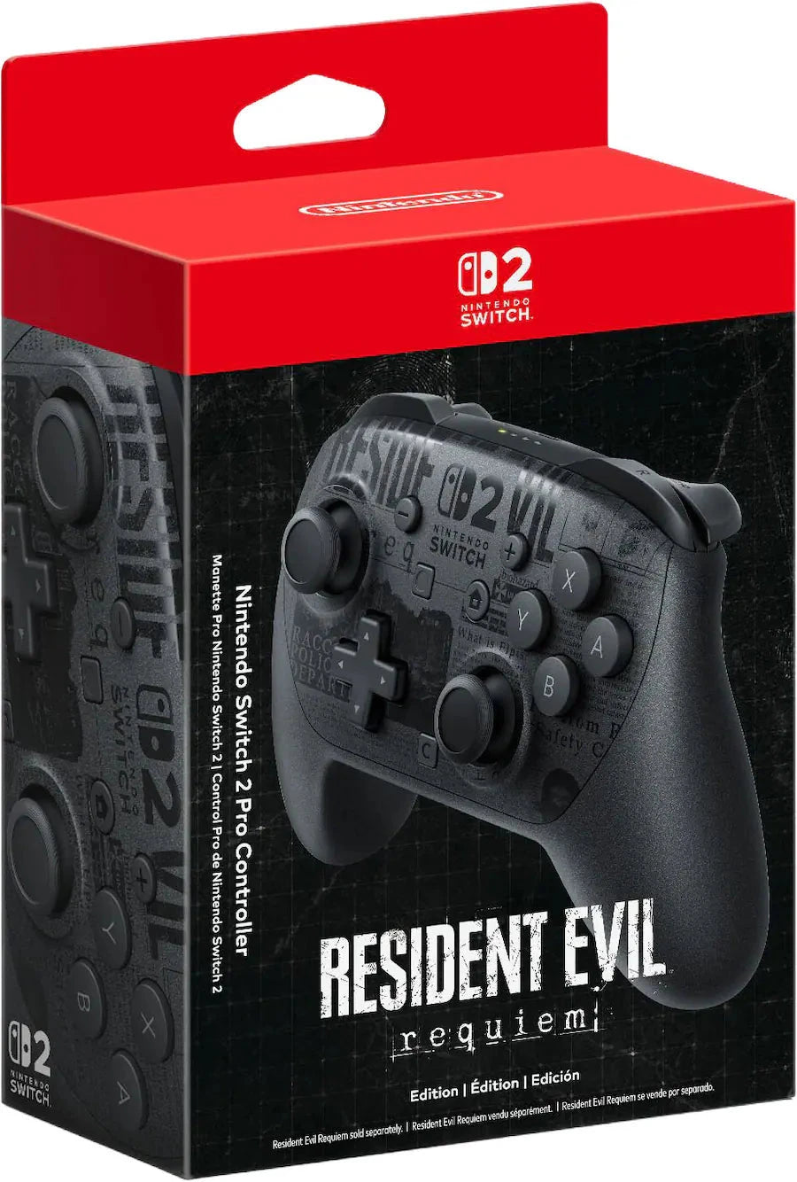 Nintendo Switch 2 Pro Controller Resident Evil Requiem Edition Game Controllers Nintendo