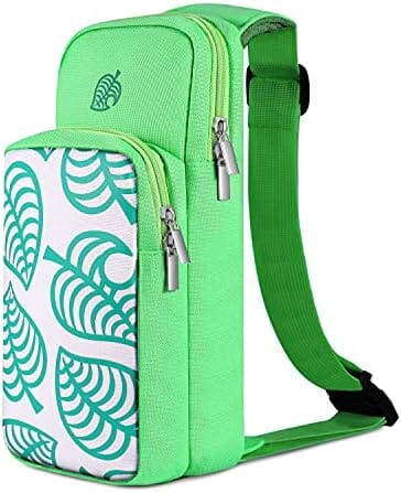Nintendo Switch Adventure Pack (Animal Crossing) Travel Bag - Green Video Game Console Accessories Retro Games 