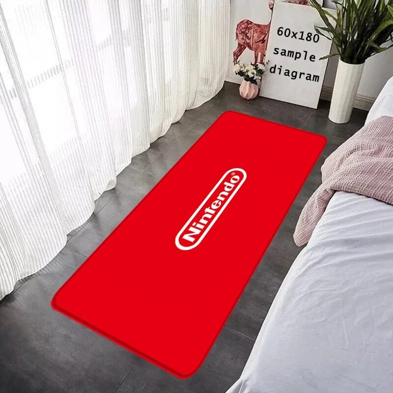 Nintendo-Themed Welcome Mat for Entryway (40x60cm) Home Game Console Accessories Retro Games