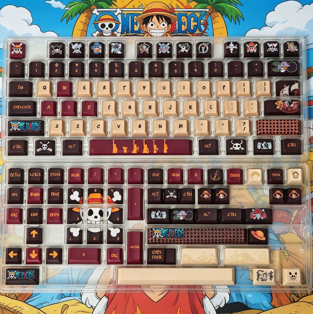 One Piece PBT Keycap Set - Full Size (Boxed) Keycaps Retro Games