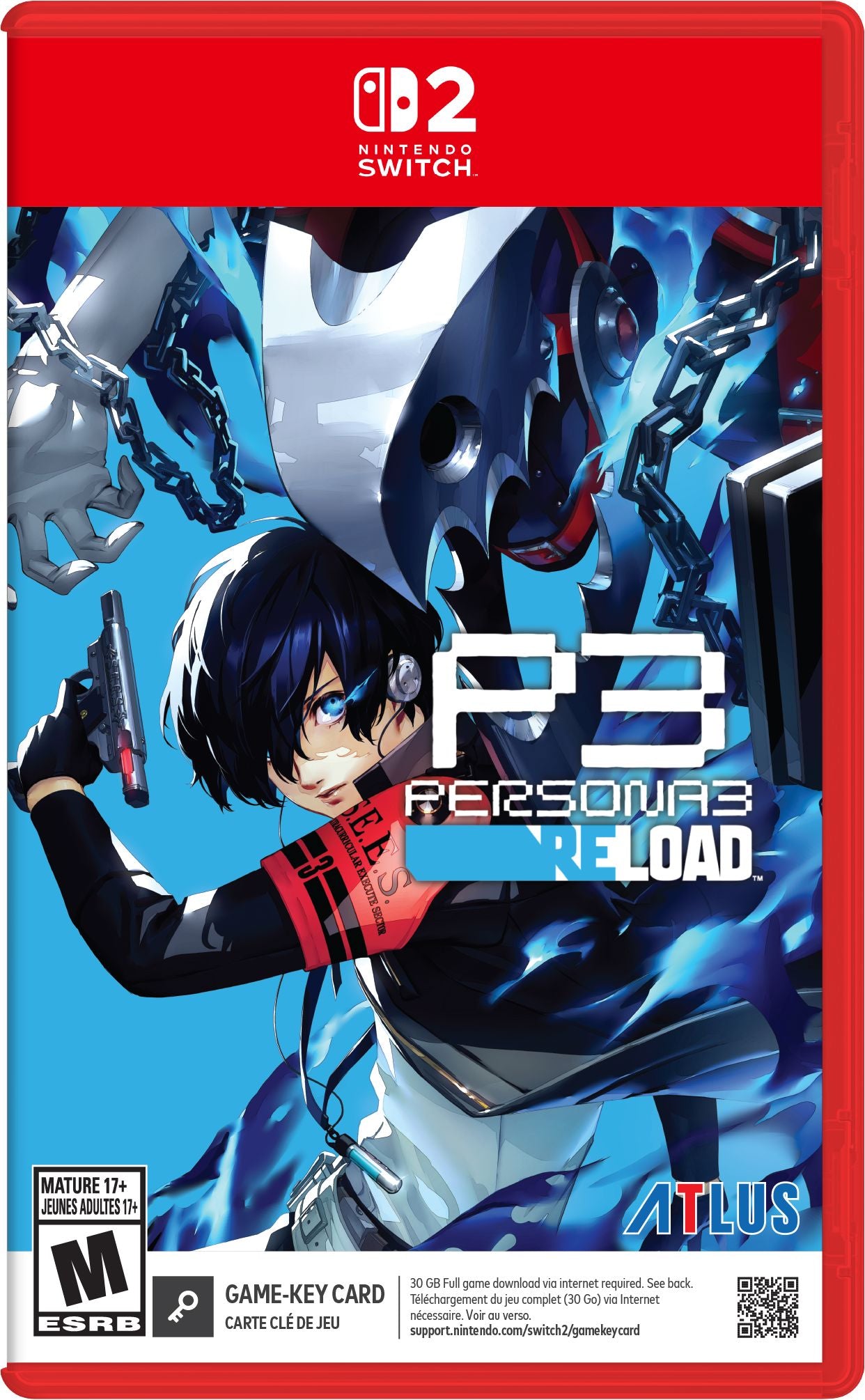 Persona 3 Reload Nintendo Switch 2 case cover
