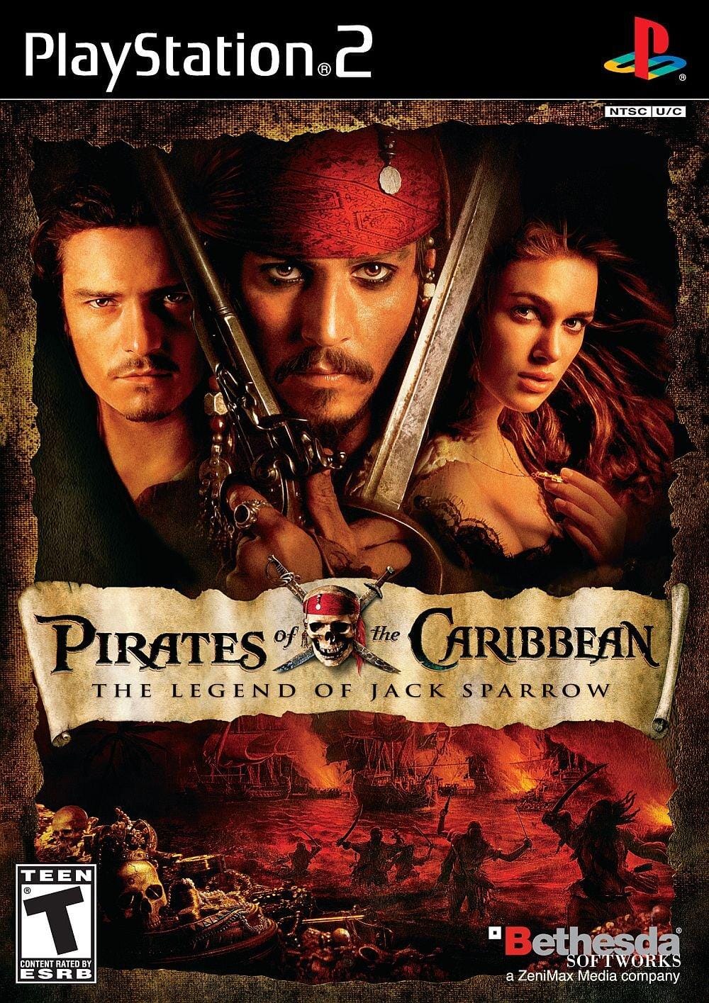Pirates of the Caribbean: The Legend of Jack Sparrow (R1) (Complete in Box - Like New) - PS2 Video Game Software Bethesda Softworks
