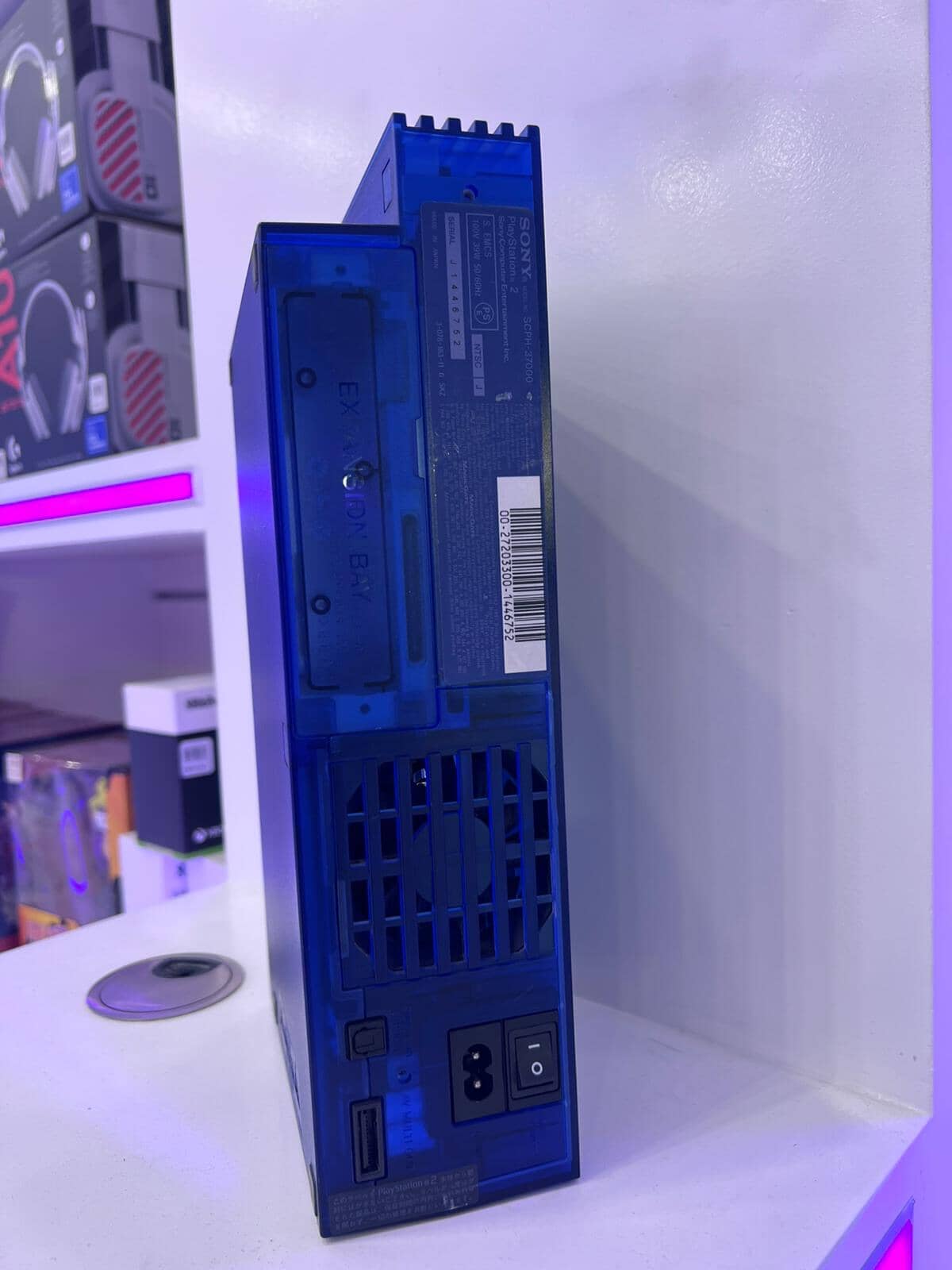 PlayStation 2 Phat Console Ocean Blue Used Package (Including 1TB HDD + 320 Games+ 1 Wire Controller) Video Game Consoles Sony