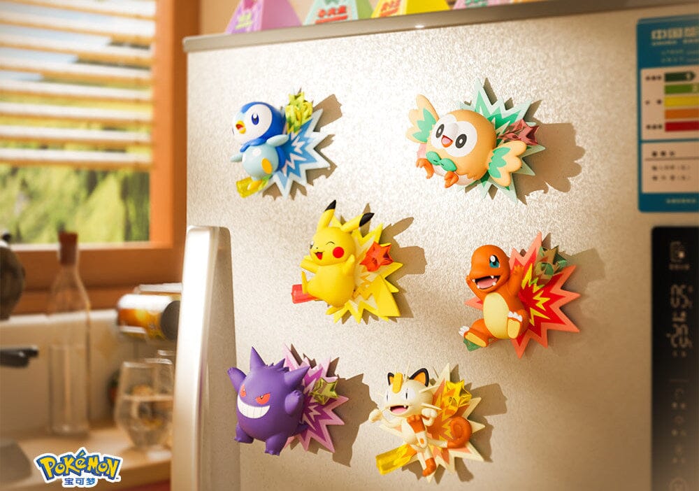 Pokémon Shining Debut Series Blind Box Fridge Magnet (1 Random Piece) Blind Box Retro Games