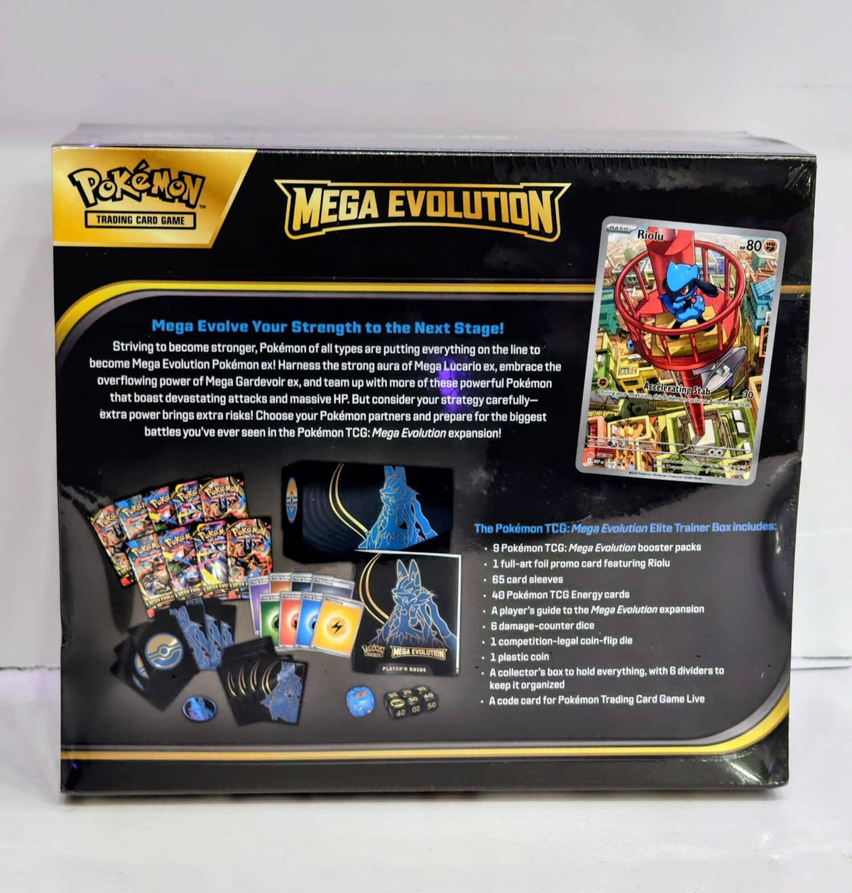 Pokémon TCG: Mega Evolution Elite Trainer Box - Mega Lucario Trading Card Game Pokémon