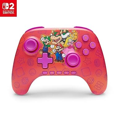 PowerA Advantage Wireless Controller For Nintendo Switch 2 - Mario and Friends Video Game Console Accessories PowerA