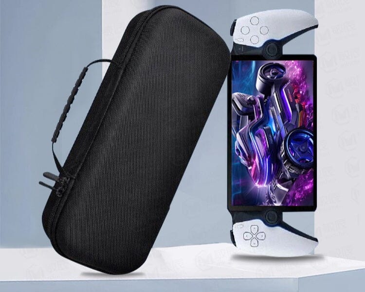 PS Portal Handheld Case With Zipper - Black Video Game Console Accessories Retro Games