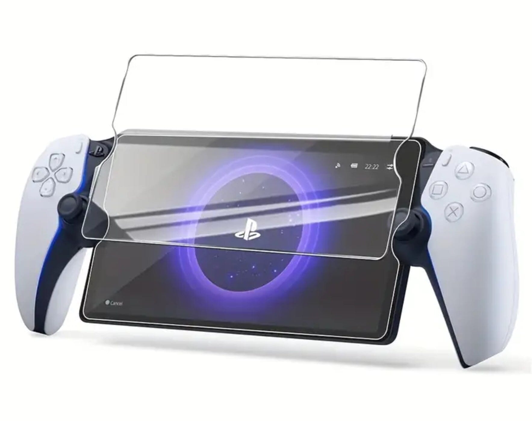 PS Portal Remote Console Glass Screen Protector - Transparent Video Game Console Accessories Retro Games