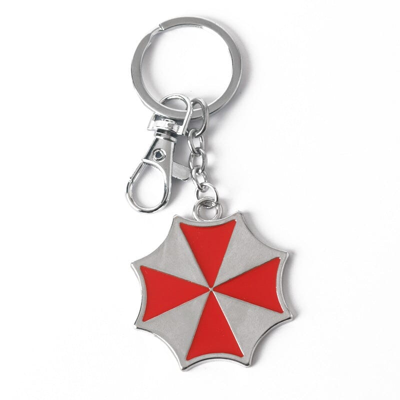 Resident Evil (Biohazard) - Umbrella Logo with hook - Keychain Keychains Retro Games