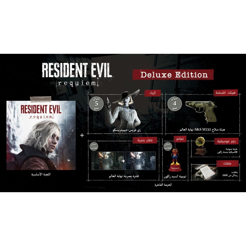 Resident Evil Requiem Deluxe Edition (R2) - PS5 Video Game Software Capcom