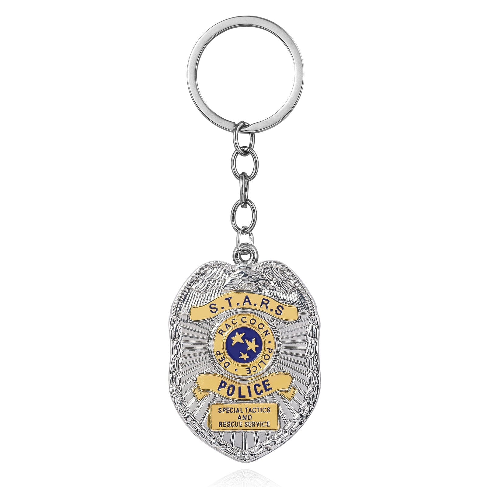 Resident Evil S.T.A.R.S. Officer Badge Keychain Keychains Retro Games
