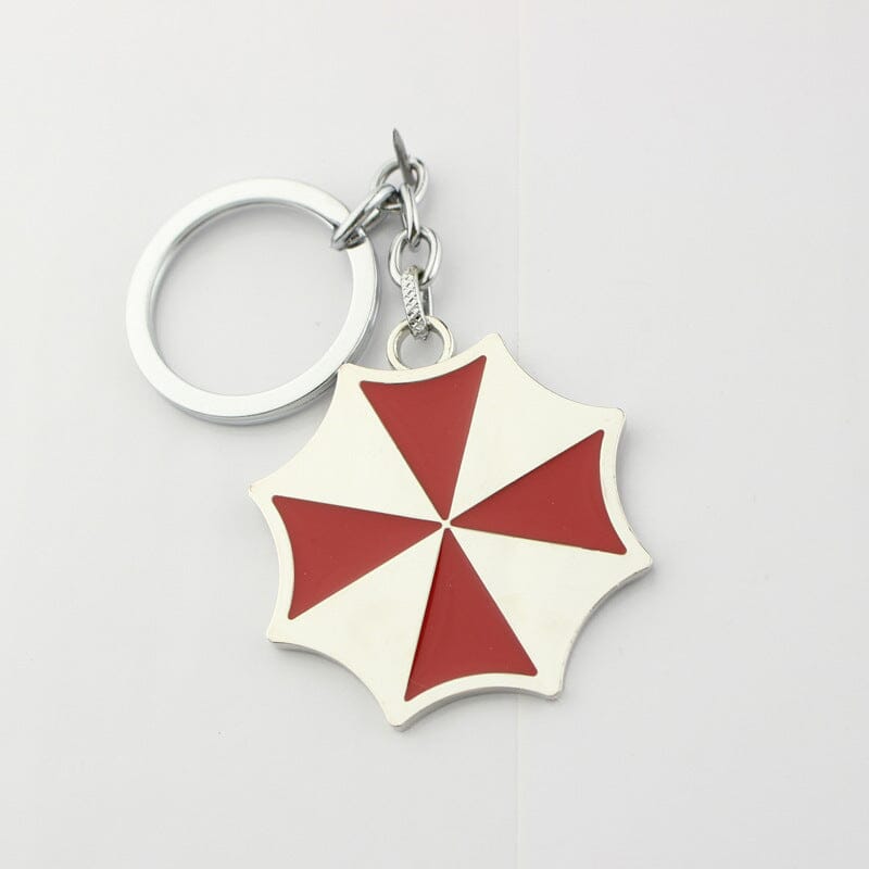 Resident Evil Umbrella Corporation Keychain – (Umbrella Logo w/o Hook) Keyring Keychains Retro Games