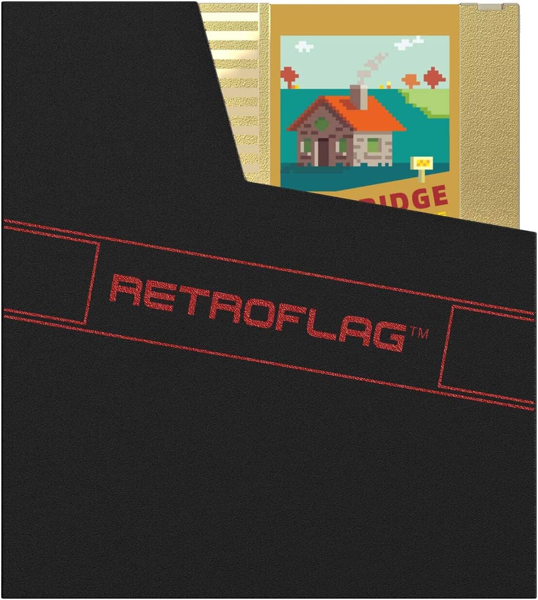 RETROFLAG NES Cartridge Style 2.5-Inch SATA to USB 3.0 External Hard Drive Enclosure Computers Retroflag Gold