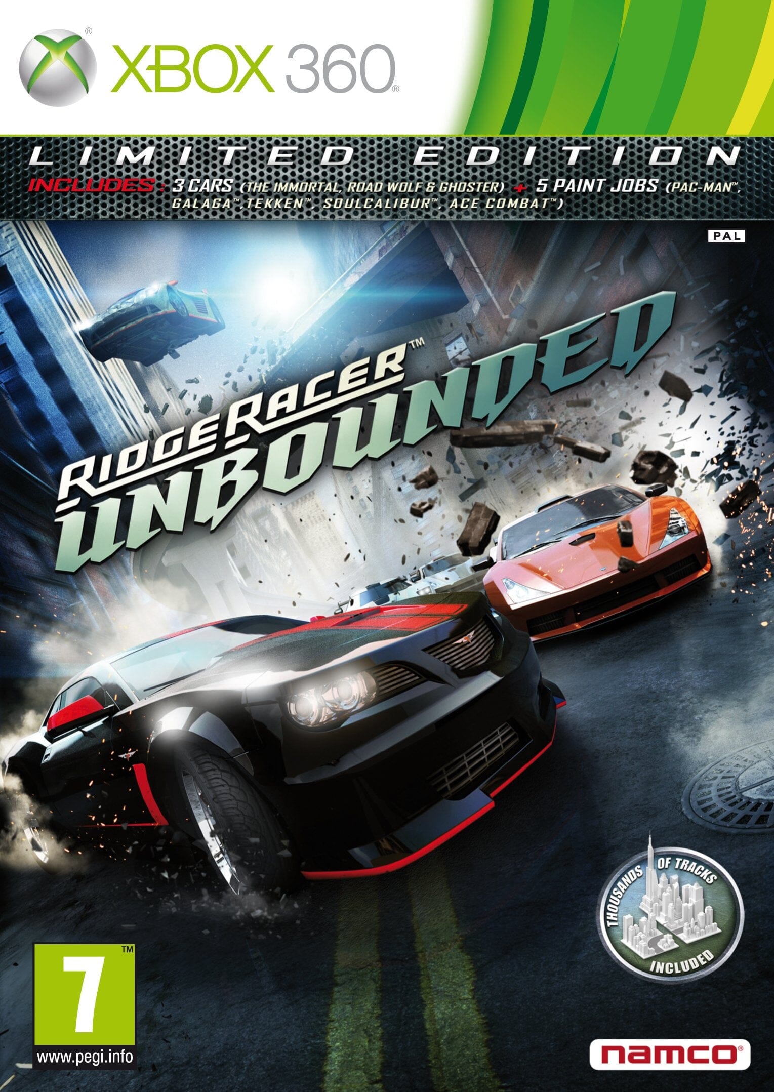 Ridge Racer Unbounded (Limited Edition) (R2) (Sealed - New) - Xbox 360 Video Game Software Namco