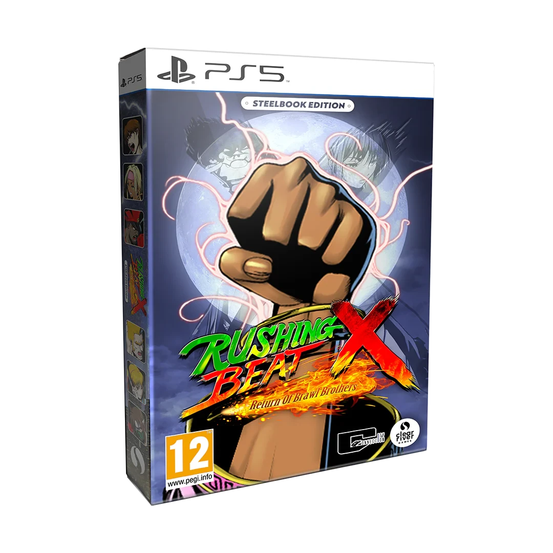 Rushing Beat x Return of the Brawl Brothers - Steelbook Edition (R2) - PS5 Video Game Software Clear River Games AB