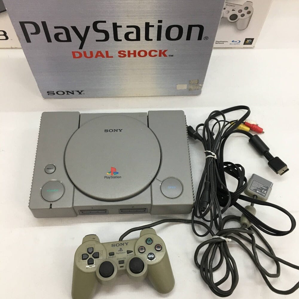 Sony Playstation 1 Console (R3) (Used Like New Unmodded- Silver Box) Video Game Consoles Sony