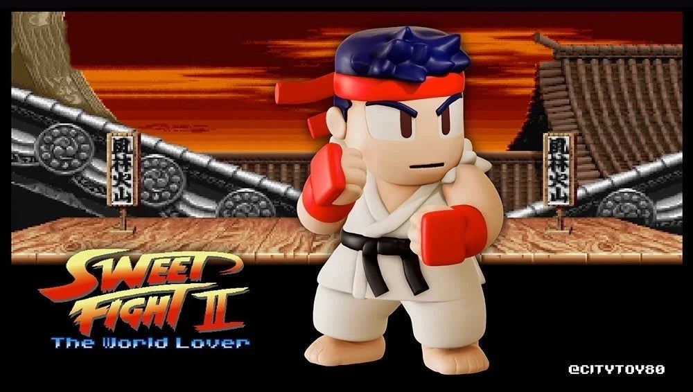 Street Fighter Ryu Blind Box Figure - Sweet Fight II Collectibles Retro Games