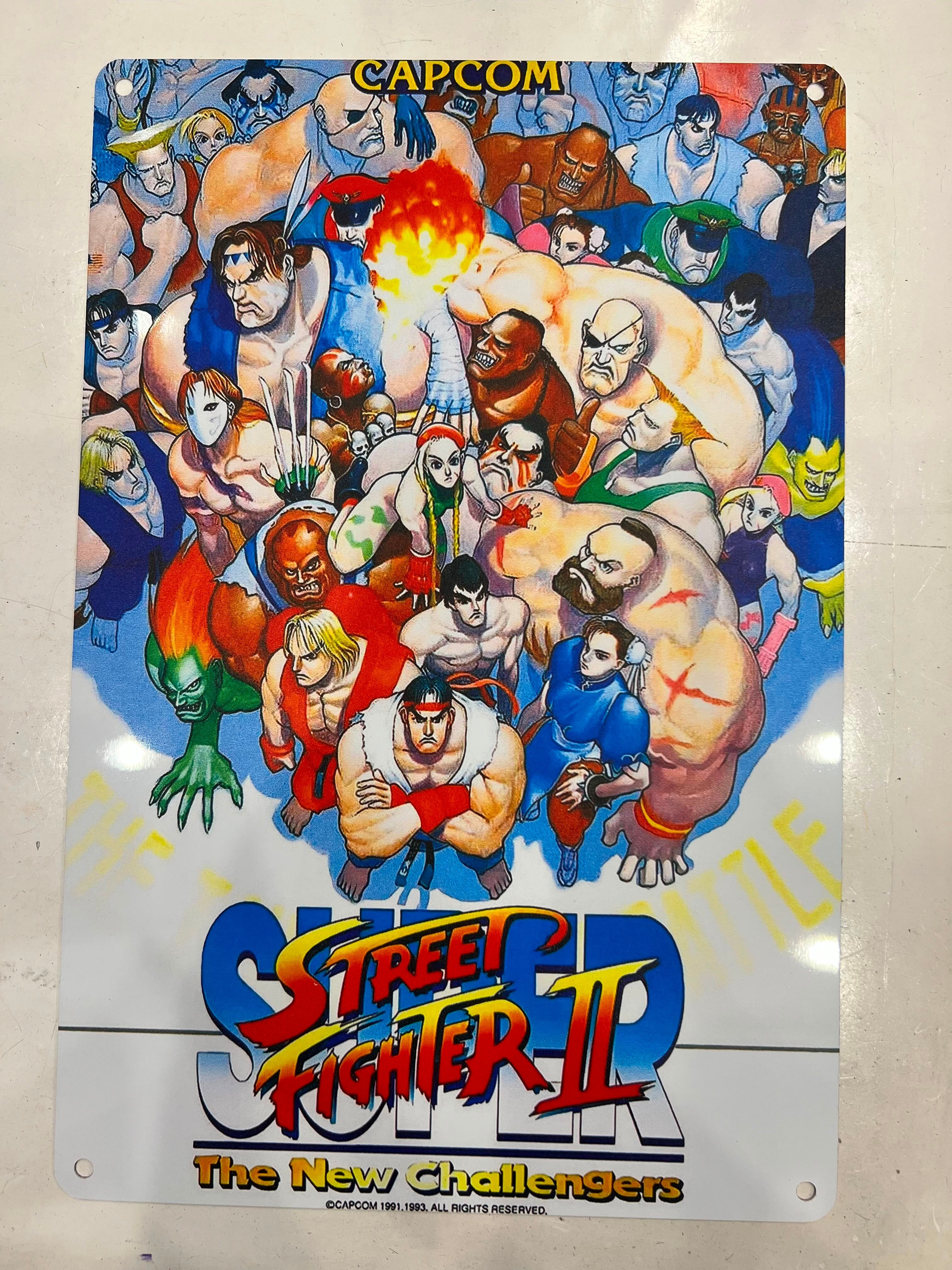 Super Street Fighter II Video Game Metal Poster (20X30 CM) Posters Retro Games