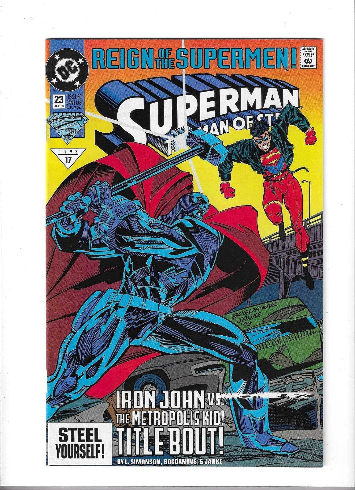 Superman: The Man of Steel #23 cover