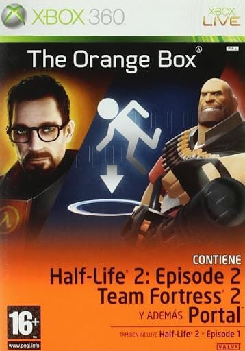 The Orange Box (R2) (Very Good Condition - No Manual) - Xbox 360 Video Game Software Valve