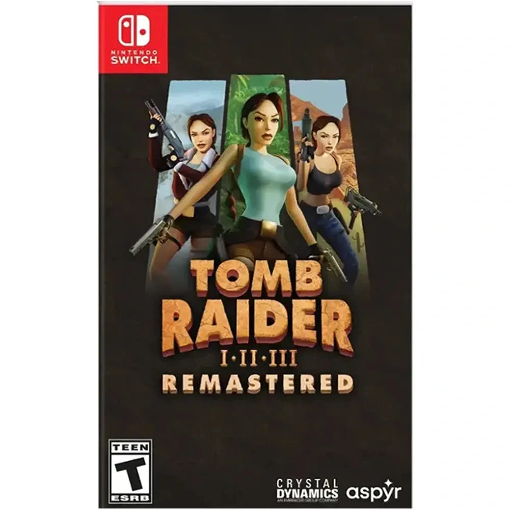 Tomb Raider I-II-III Remastered (R1) - Nintendo Switch Video Game Software Crystal Dynamics