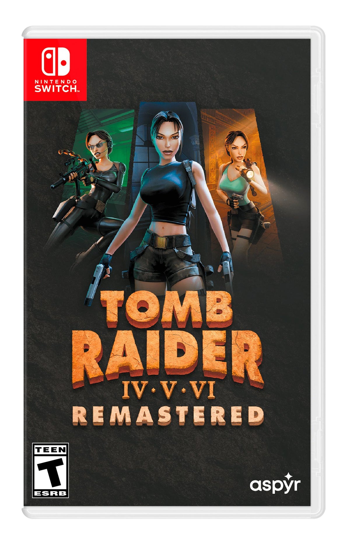 Tomb Raider IV-VI Remastered Nintendo Switch case cover