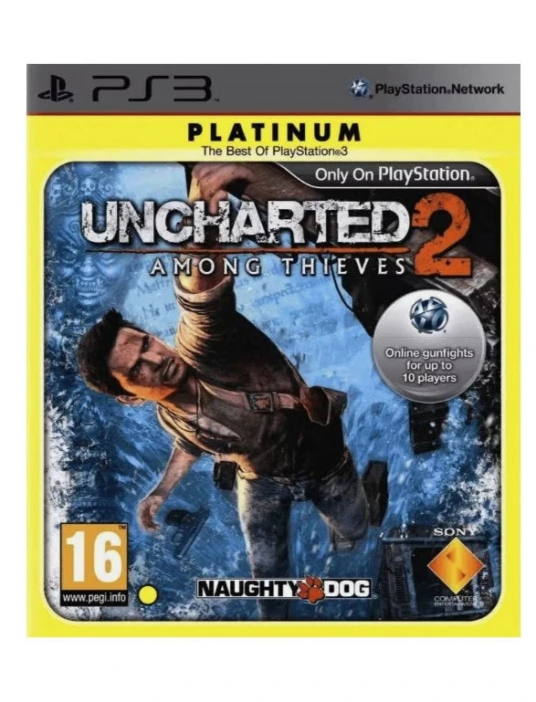 Uncharted 2: Among Thieves (Platinum) (R2) (Complete In Box - Like New) - PS3 Video Game Software Sony