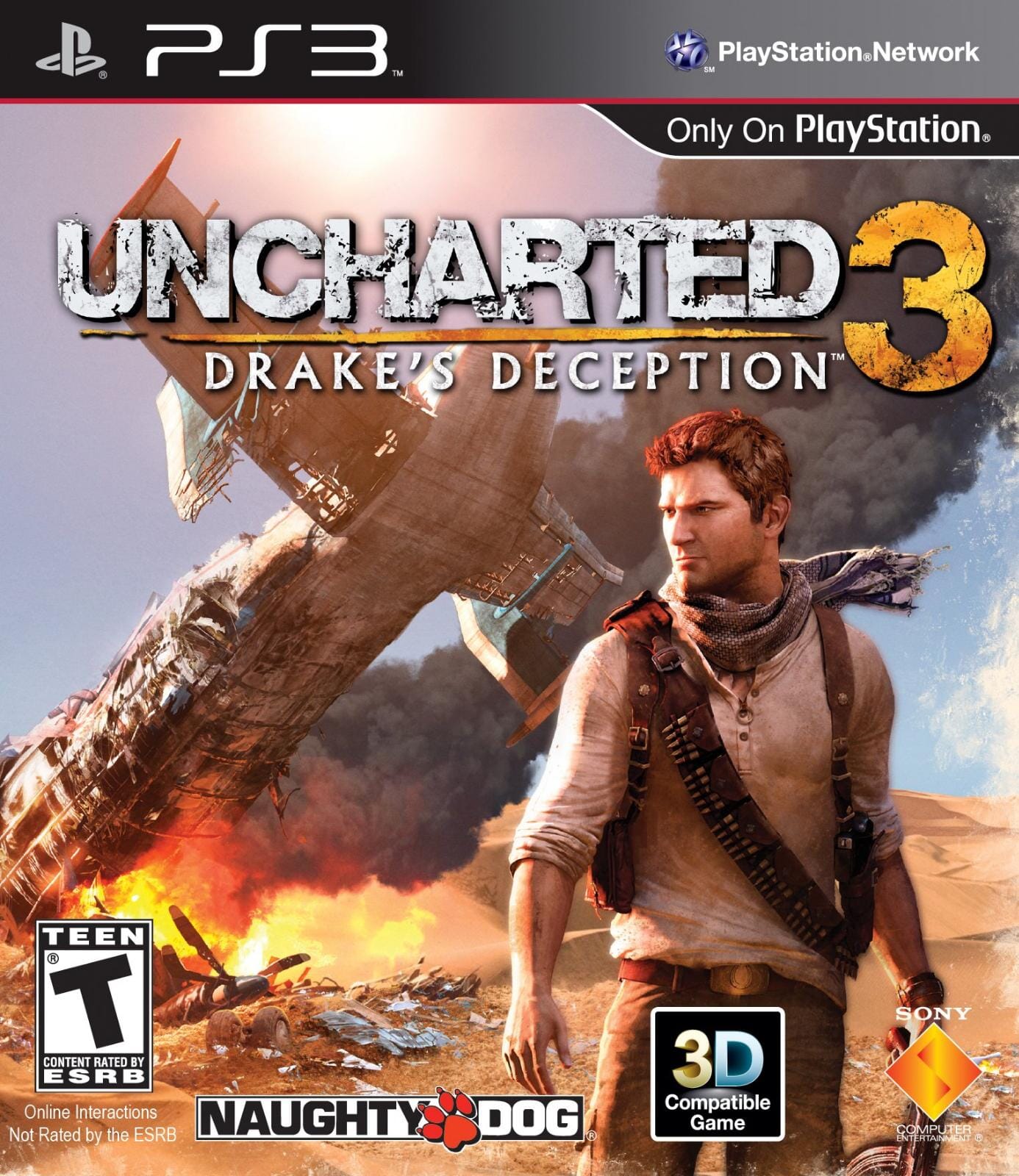 Uncharted 3: Drake's Deception (R1) (Complete In Box - Like New) - PS3 Video Game Software Sony