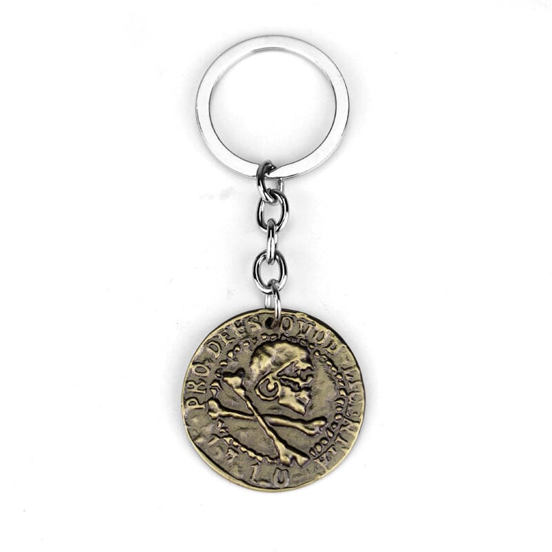 Uncharted 4 Drake's Ancient Gold Coin Keychain Keychains Retro Games