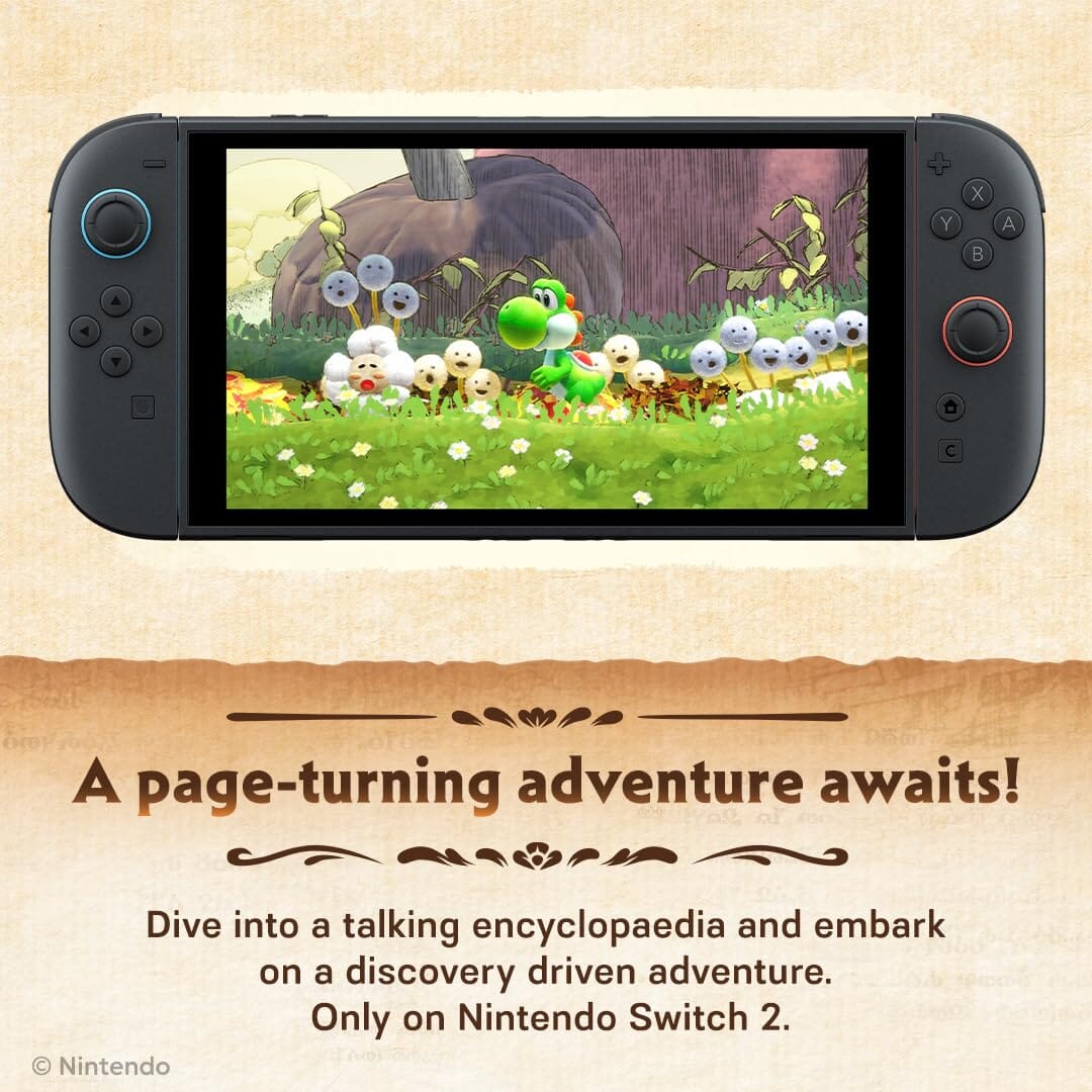 Yoshi and the Mysterious Book (R2) - Nintendo Switch 2 Video Game Software Nintendo